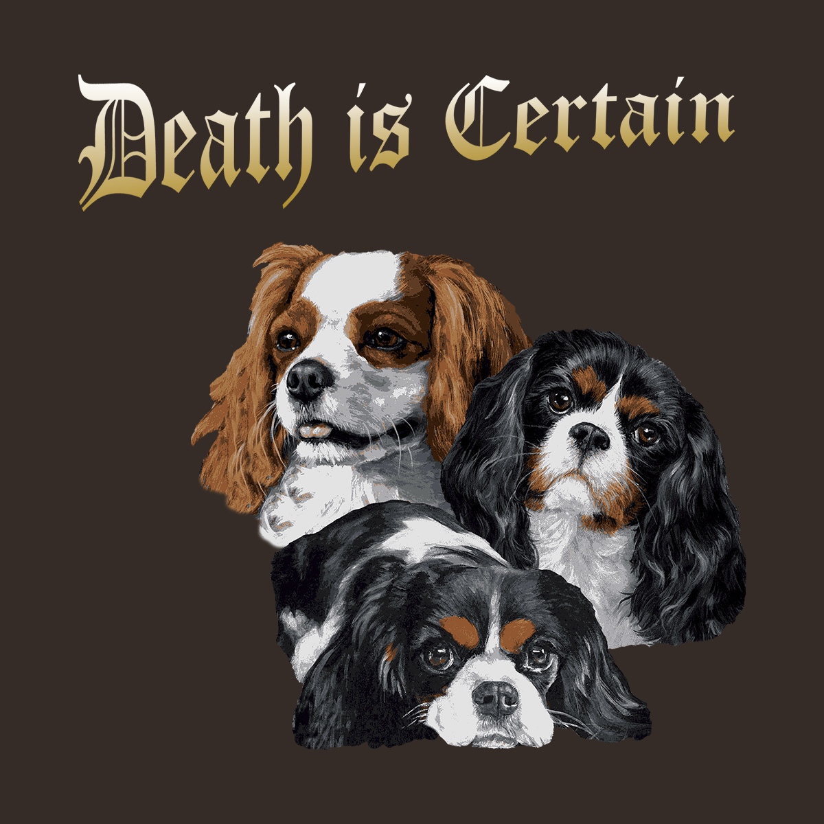 Death Is Certain Chocolate Sweatshirt