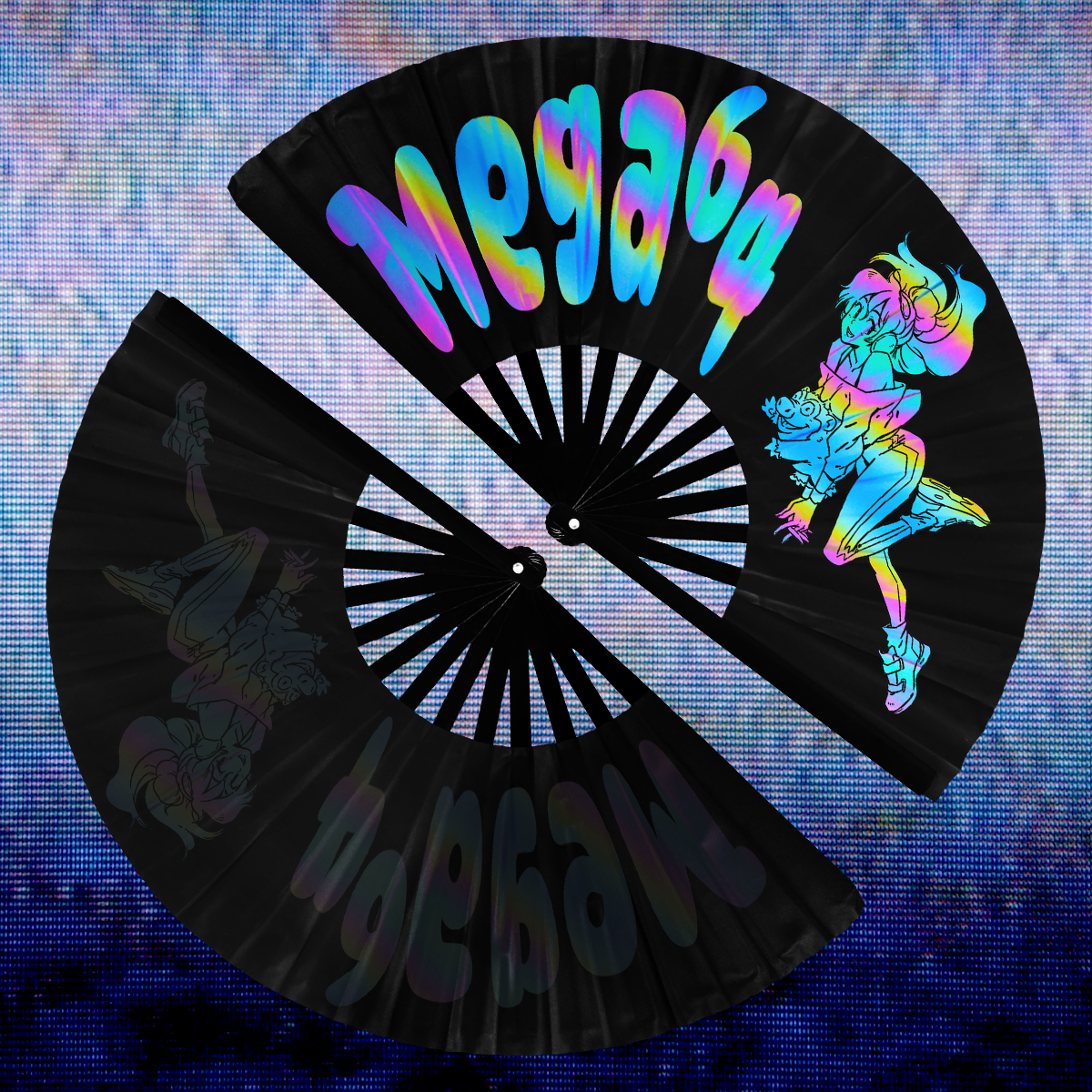 Mega64 Folding Fan