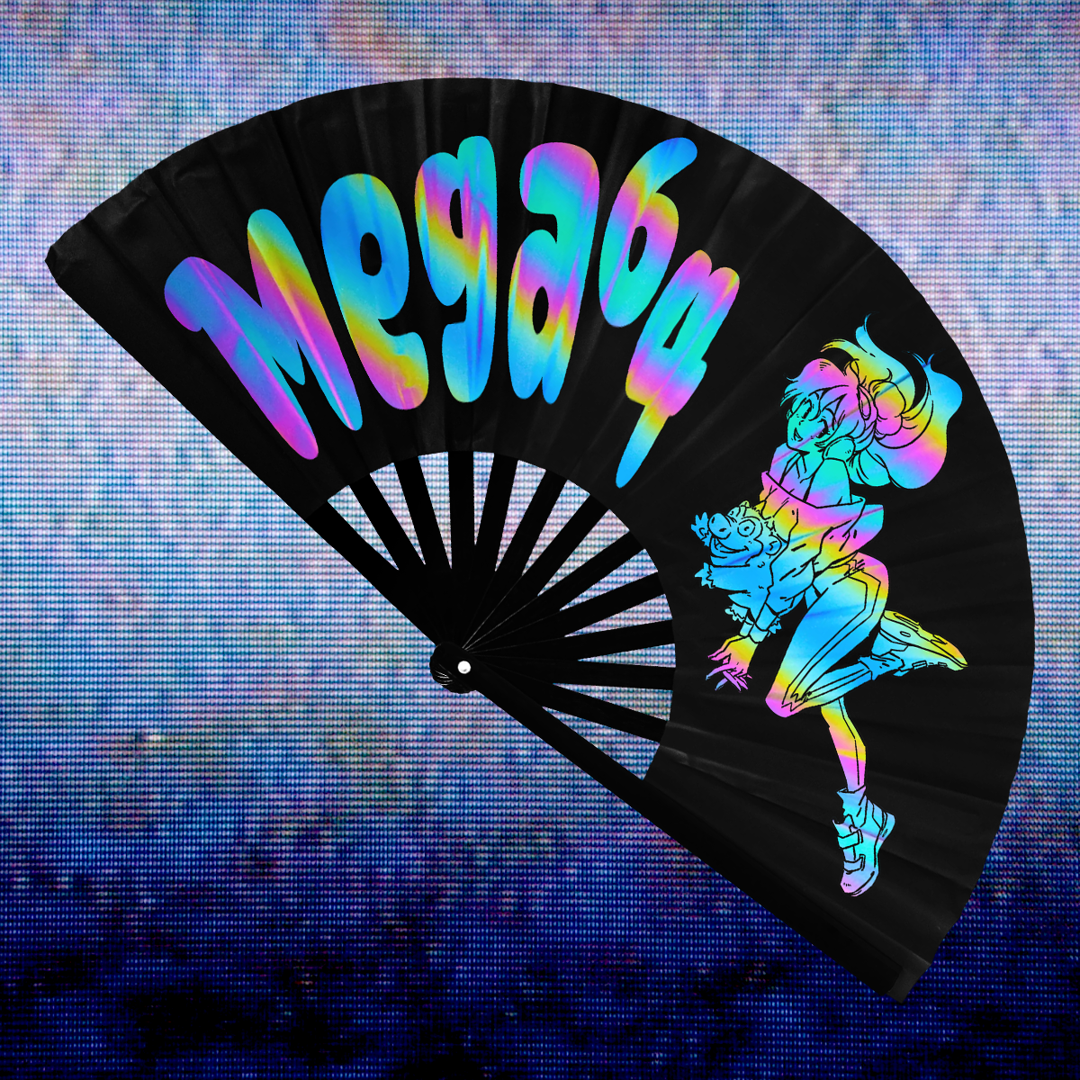 Mega64 Folding Fan