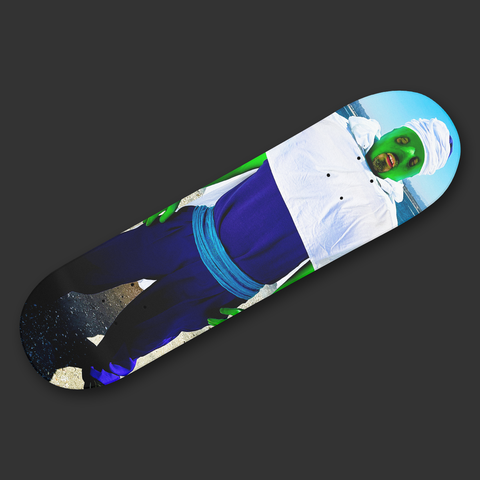 Green Man Skate Deck
