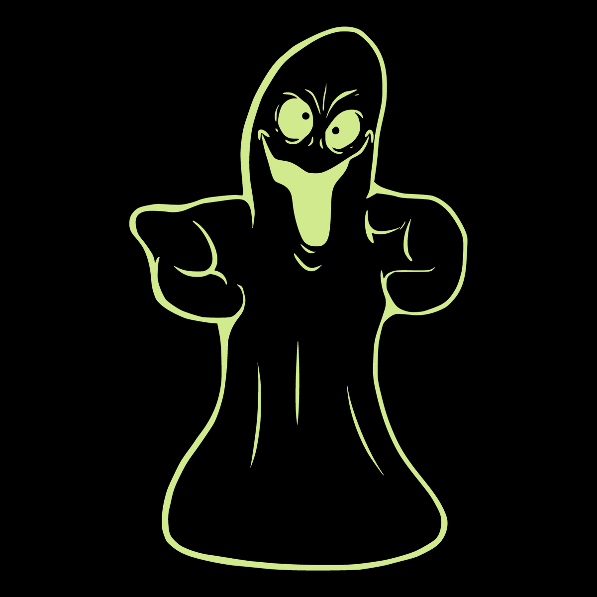 Ghost Pocket Tee (Glow In The Dark)