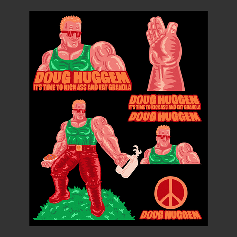 Doug Huggem Sticker Set (PREORDER)