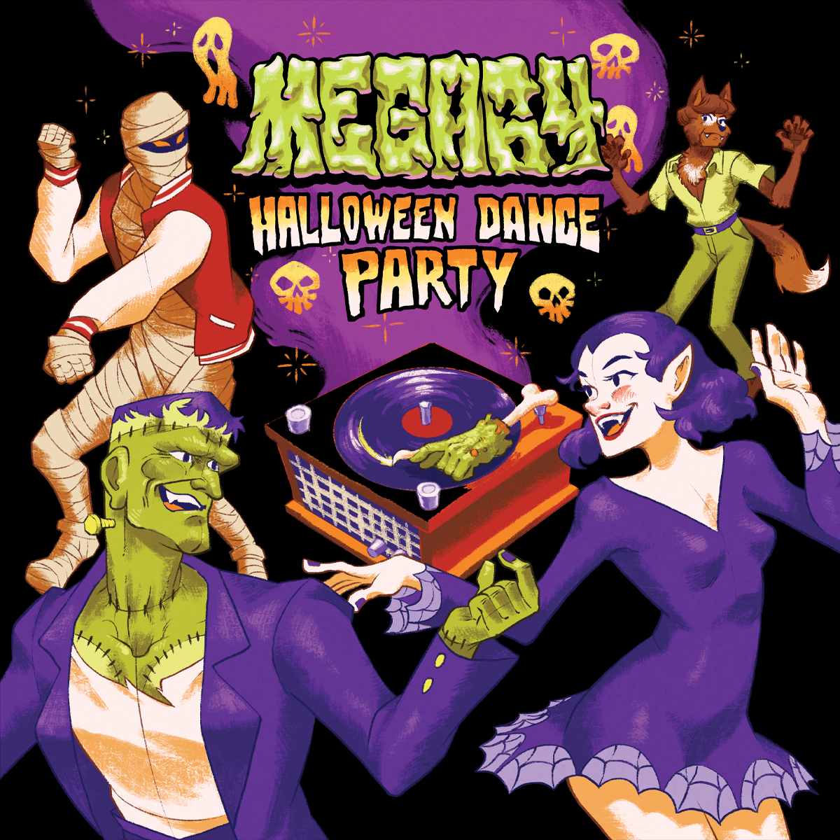 Mega64 Halloween Dance Party Album (Vinyl/Digital)