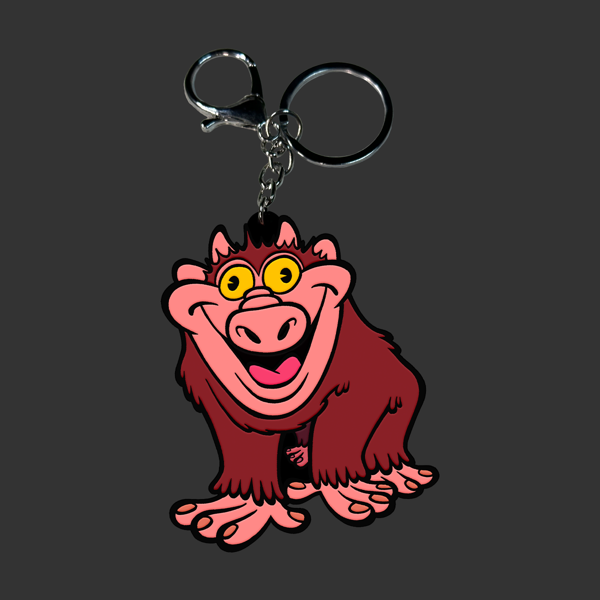 Scrunt Rubber Keychain