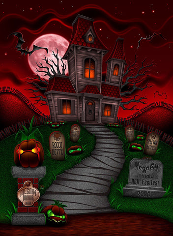Mega64 x Killer Pumpkins Poster Print